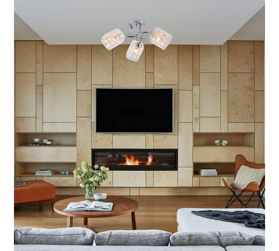 Потолочный светильник ESCADA E27*40W Chrome 1106/3PL