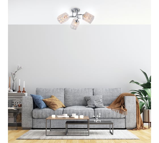 Потолочный светильник ESCADA E27*40W Chrome 1106/3PL