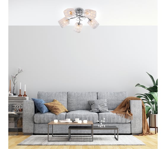 Потолочный светильник ESCADA E27*40W Chrome 1106/5PL