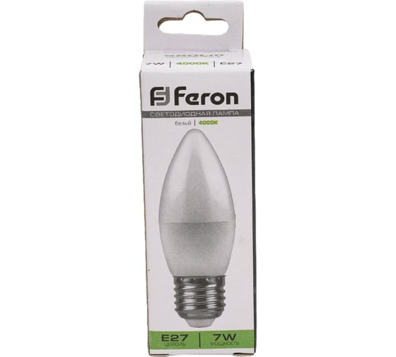 Светодиодная лампа FERON (7W) 230V E27 4000K, LB-309 41380