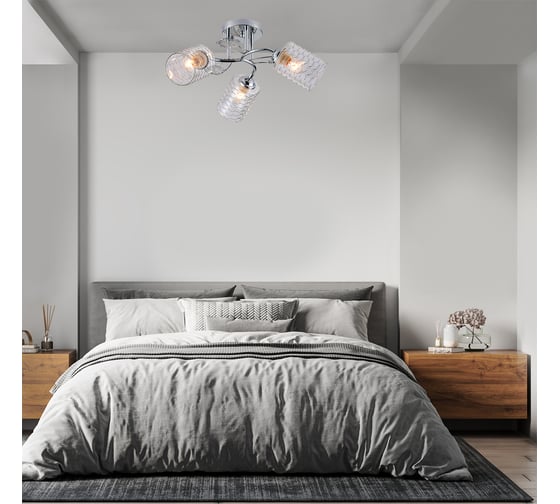 Потолочный светильник ESCADA E27*40W Chrome 1113/3PL