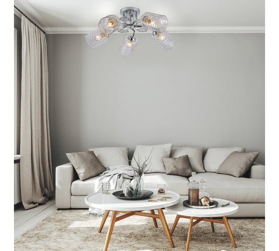 Потолочный светильник ESCADA E27*40W Chrome 1113/5PL