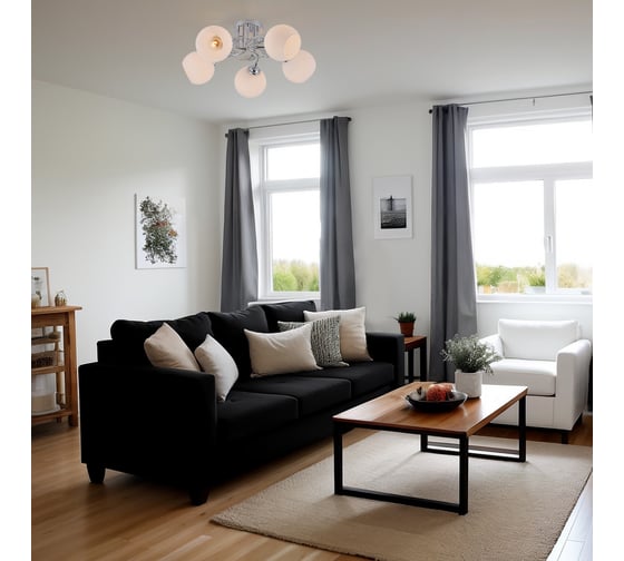 Потолочный светильник ESCADA E27*40W Chrome 1119/5PL