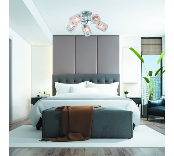 Потолочный светильник ESCADA E27*40W Chrome 1120/5PL