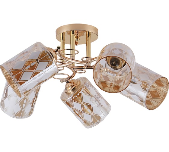 Потолочный светильник ESCADA E27*40W Gold 1107/5PL