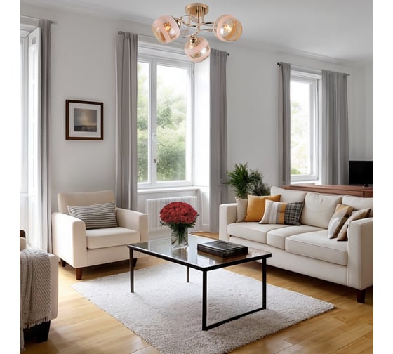 Потолочный светильник ESCADA E27*40W Gold 1110/3PL