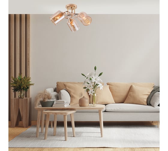 Потолочный светильник ESCADA E27*40W Gold 1118/3PL