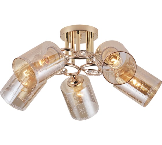 Потолочный светильник ESCADA E27*40W Gold 1118/5PL 1