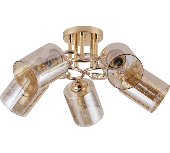 Потолочный светильник ESCADA E27*40W Gold 1118/5PL