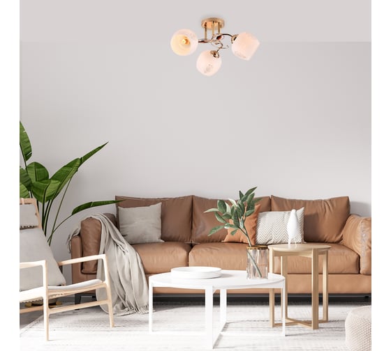 Потолочный светильник ESCADA E27*40W Gold 1121/3PL