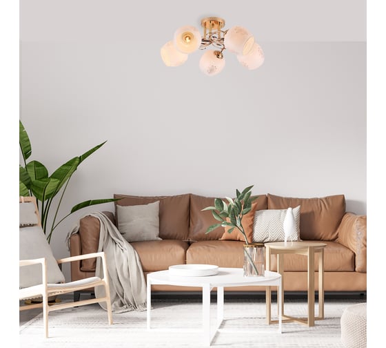 Потолочный светильник ESCADA E27*40W Gold 1121/5PL