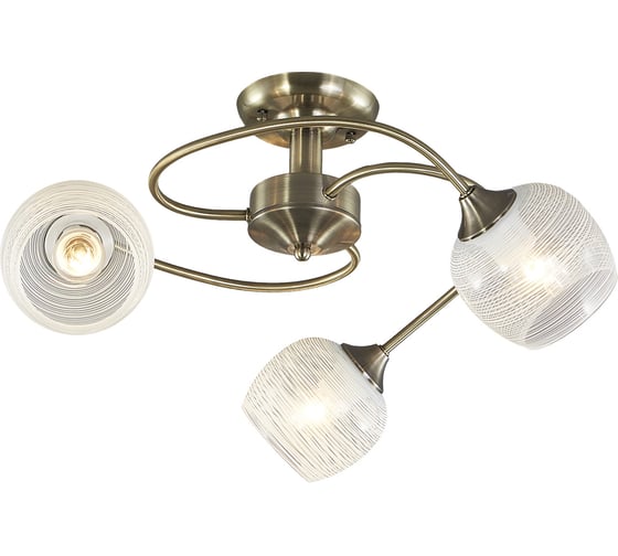 Потолочный светильник ESCADA E27*60W Antique brass 1178/3P
