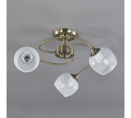 Потолочный светильник ESCADA E27*60W Antique brass 1178/3P