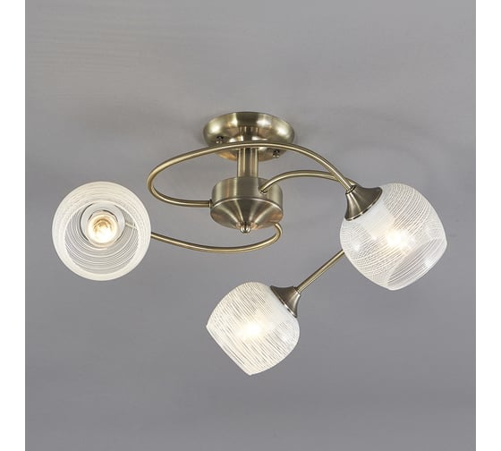 Потолочный светильник ESCADA E27*60W Antique brass 1178/3P