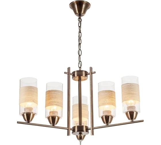 Подвесной светильник ESCADA E27*60W D610 Antique Brass 572/6