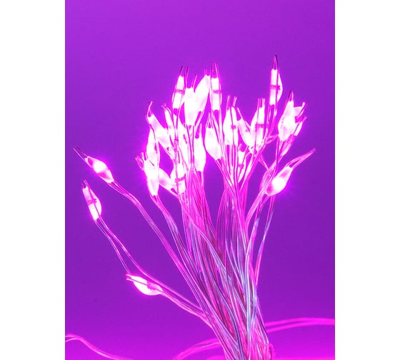 Светодиодная гирлянда Магия праздника "МУЛЬТИНИТЬ", 450 LED, розовый, 1,5 м. 30 нитей, IP20, 12V, адаптер, MAG-G012-450