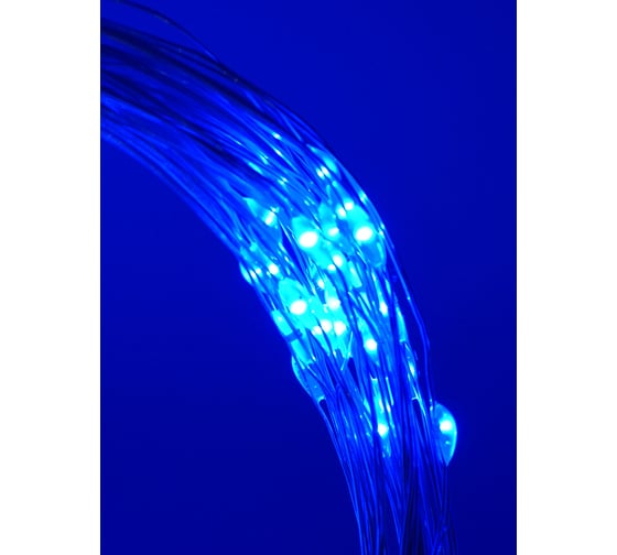 Светодиодная гирлянда Магия праздника "МУЛЬТИНИТЬ", 450 LED, голубой, 1,5 м. 30 нитей, IP20, 12V, адаптер MAG-G010-450