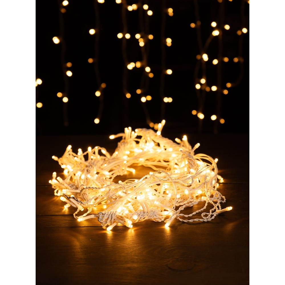 Декоративная гирлянда СТАРТ 360led, 220v, 8 режимов, 3x3м, занавес ...