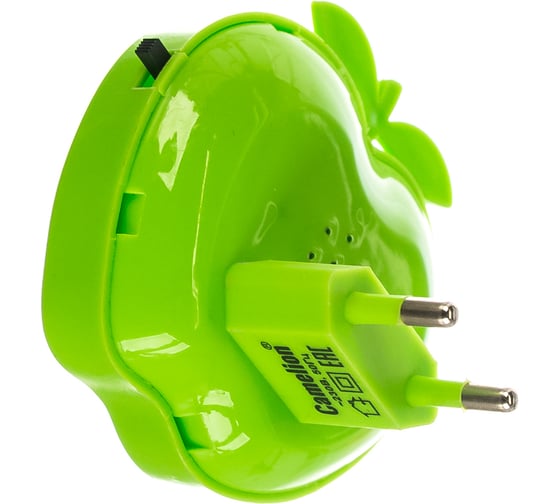 Ночник Camelion NL-232 "Яблоко" с выключателем Led, 220V 13807