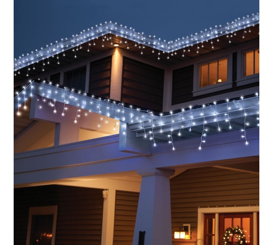 Декоративная гирлянда СТАРТ 100led 220v бахрома для улицы 3x0,7м, коннект, холодный 144