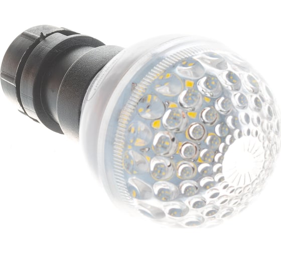 Светодиодная лампа-строб NEON-NIGHT диаметр 50мм, 6 LED, с патроном, тёплый-белый 405-155