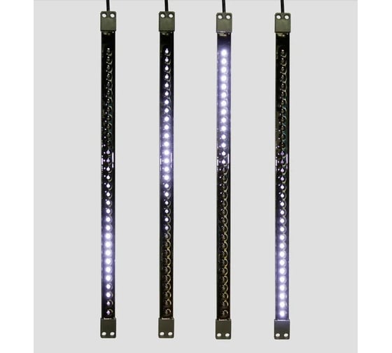 Светодиодная тающая сосулька NEON-NIGHT 50см, 64 LED, корпус черного цвета, без комплекта для подключения 256-125