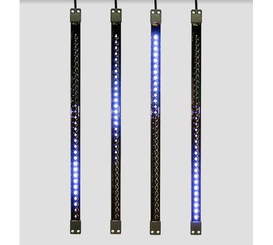 Светодиодная тающая сосулька NEON-NIGHT 50см, 64 LED, корпус черного цвета, без комплекта для подключения 256-124