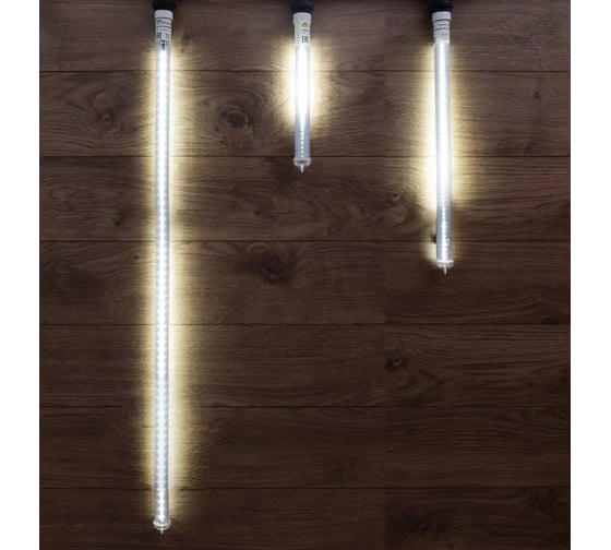 Светодиодная тающая сосулька NEON-NIGHT E27, 1м, 120 LED, цвет свечения: белый 256-163