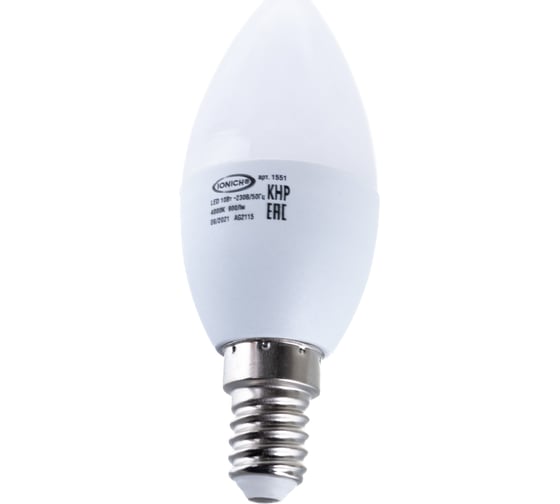 Светодиодная лампа IONICH декоративное освещение ILED-SMD2835-C37-10-900-230-4-E14 1551