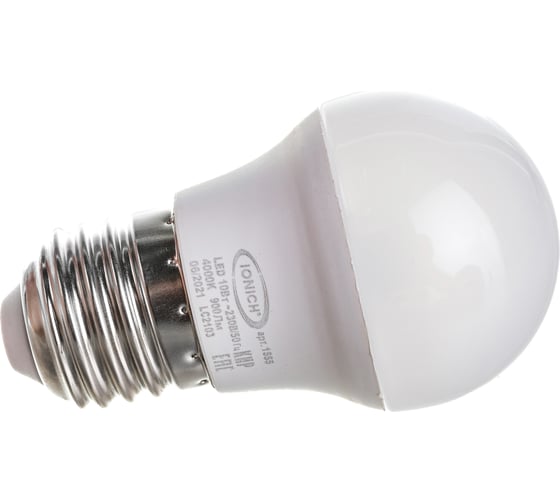 Светодиодная лампа IONICH декоративное освещение ILED-SMD2835-G45-10-900-230-4-E27 1555