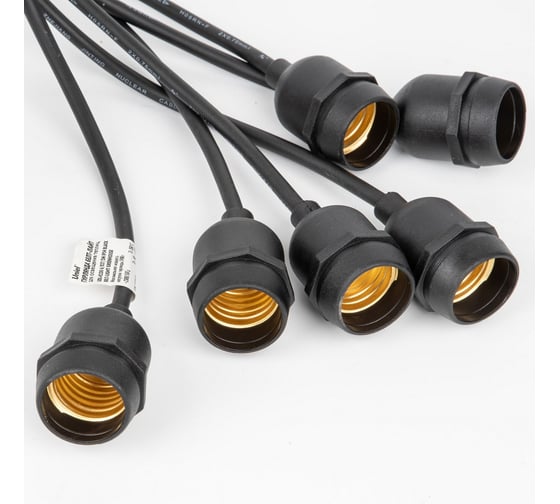 Гирлянда Uniel UDL-K230 6/E27/5M IP54 BLACK BELT-LIGHT GREENHOUSE UL-00010925