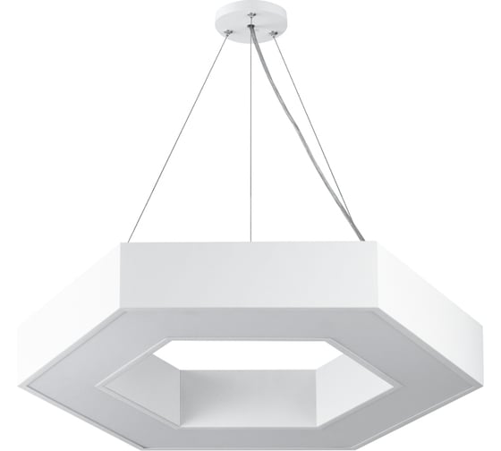 Светильник LED ЭРА Geometria Hexagon SPO124W40K051 51Вт, 4000К, 800х800х80, белый, подвесной, драйвер внутренний Б0058882