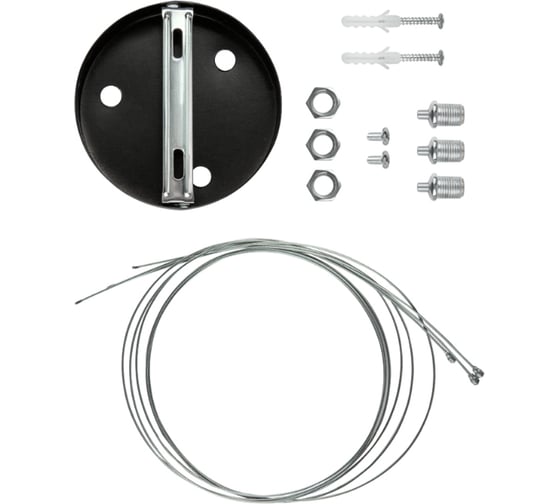 Светильник LED ЭРА Geometria Ring SPO132B40K088 88Вт, 4000К, 800х800х80, черный, подвесной, драйвер внутри Б0058901