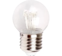 Светодиодная лампа-шар NEON-NIGHT для украшения диаметр 45 мм, цоколь e27, 6 LED, 1 Вт желтая 405-121