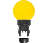 Светодиодная лампа-шар NEON-NIGHT диаметр 45мм 6 LED, с патроном, цвет свечения: жёлтый 405-141