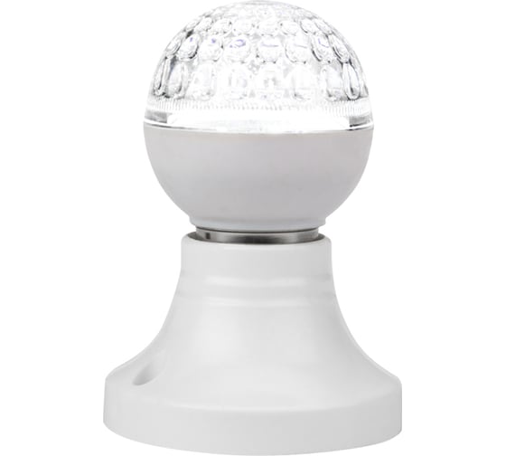 Светодиодная лампа-шар для украшения Neon-Night диаметр 50 мм, цоколь E27, 9 LED, 1 Вт белая 405-215