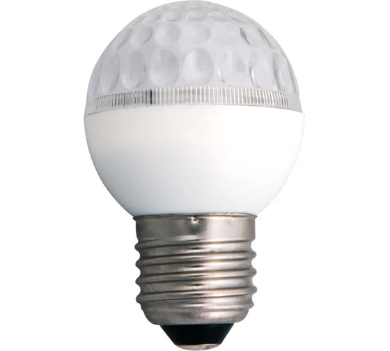 Светодиодная лампа-шар для украшения Neon-Night диаметр 50 мм, цоколь E27, 9 LED, 1 Вт белая 405-215 1