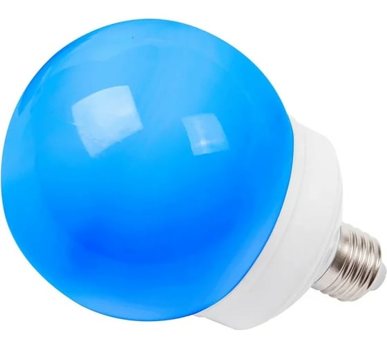 Светодиодная лампа-шар для украшения NEON-NIGHT диаметр 100 мм, цоколь e27, 12 LED, 2 Вт, синяя 405-133 1