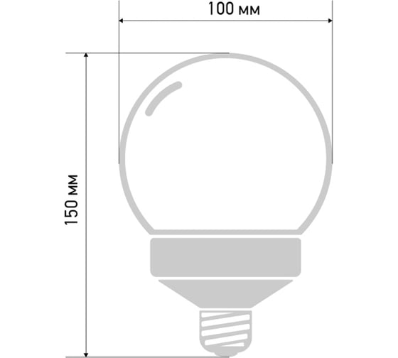 Светодиодная лампа-шар для украшения Neon-Night диаметр 100 мм E27 12 LED 2Вт красная 405-132
