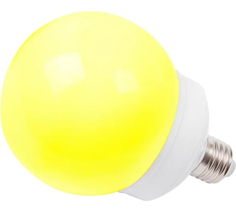 Светодиодная лампа-шар для украшения NEON-NIGHT диаметр 100 мм цоколь e27 12 LED 2 Вт желтая 405-131