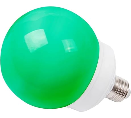 Светодиодная лампа-шар для украшения NEON-NIGHT диаметр 100 мм цоколь e27 12 LED 2Вт зеленая 405-134