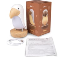 Светильник Jazzway светодиодный настольный ТУКАН JS5-TOCO-WH 2.4Вт 190лм 3000К ночник питание от USB (в комплекте) белый 5048119