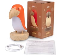 Светильник Jazzway светодиодный настольный ТУКАН JS5-TOCO-OG 2.4Вт 190лм 3000К ночник питание от USB (в комплекте) оранжевый 5048157