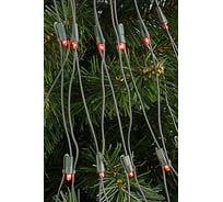 Электрогирлянда Сетка MOROZCO 1,4x1,1 супер-яркие 160л, 8ф, красный Э081604