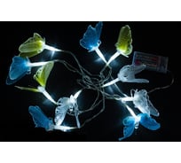 Светодиоды-оптоволокно Бабочка MOROZCO 10 ламп, питание от батарейки Э241003