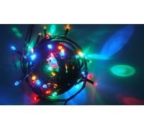 Электрогирлянда Светодиоды MOROZCO 5,9м.+3м. провод, 60л, 8ф, многоцветная Э74480094
