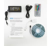 Комплект светодиодной ленты URM, 5050-30led-12V-7.2W, 420LM/m-IP65, RGB 5m N01002