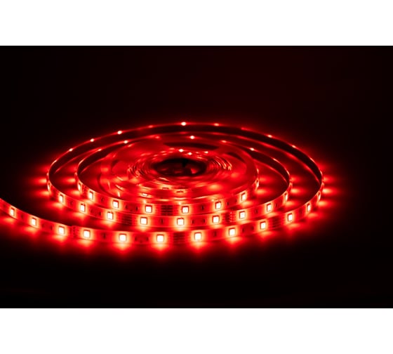 Комплект светодиодной ленты URM, 5050-30led-12V-7.2W, 420LM/m-IP20, RGB 5m N01001