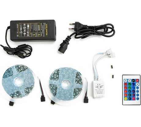 Комплект светодиодной ленты URM, 5050-60led-12V-14.4W, 840LM/m-IP20, RGB 2х5m N01005