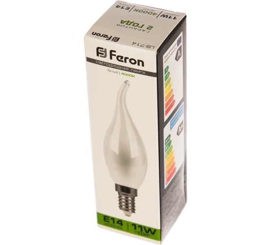 Светодиодная лампа FERON 11W 230V E14 4000K матовая, LB-714 38011